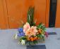 imagine 2 aranjament floral in vas amaryllis, zambile, cale 157